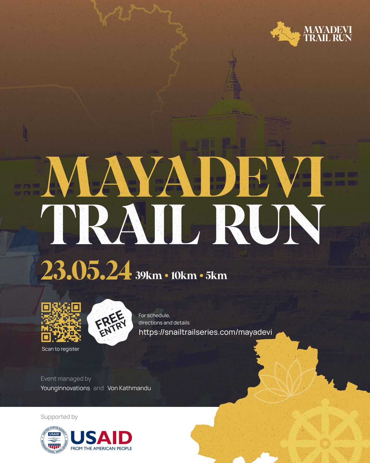 Mayadevi trail run Mayadevi trail run