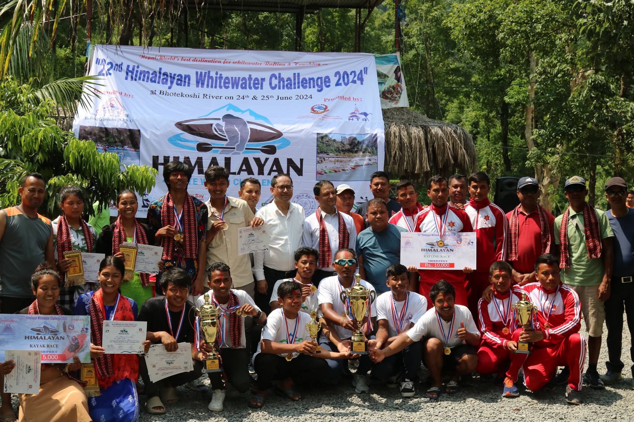 22nd Himalayan Whitewater challenge 2024 concludes successfully at Bhotekoshi River 22nd Himalayan Whitewater challenge 2024 concludes successfully at Bhotekoshi River