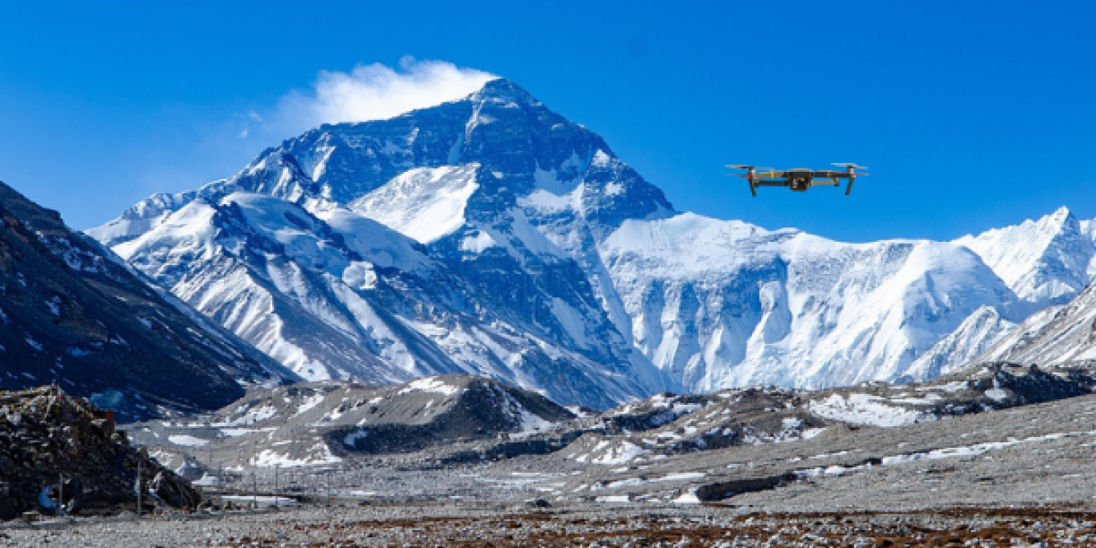drone DJI Drones to Aid in Everest Cleanup