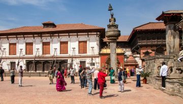 tourists in nepal